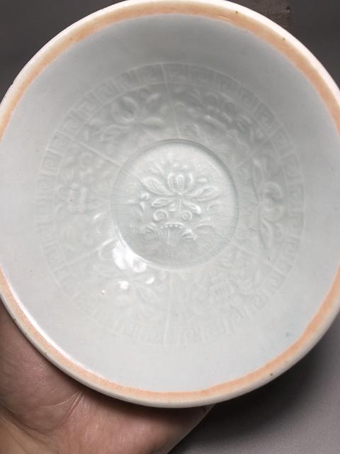 古玩陶瓷宋，影青釉荷花紋撇口碗拍賣，當前價格6000元