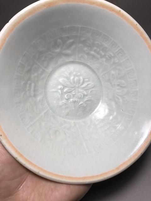 古玩陶瓷宋，影青釉荷花紋撇口碗拍賣，當前價格6000元