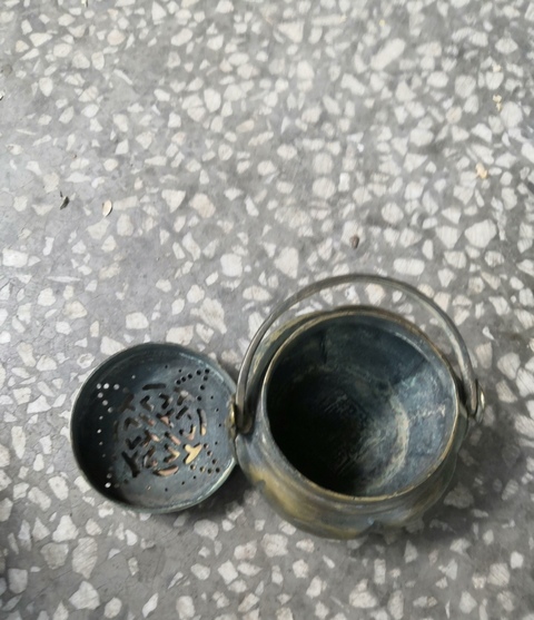 古玩銅器銅蓋罐真品鑒賞圖