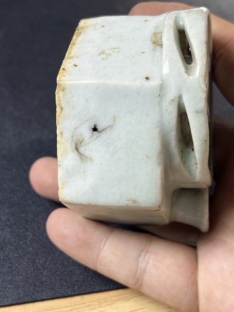 古玩陶瓷白釉水注真品鑒賞圖