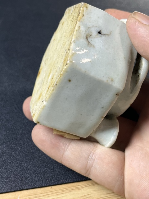 古玩陶瓷白釉水注真品鑒賞圖