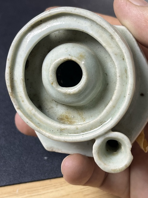 古玩陶瓷白釉水注真品鑒賞圖