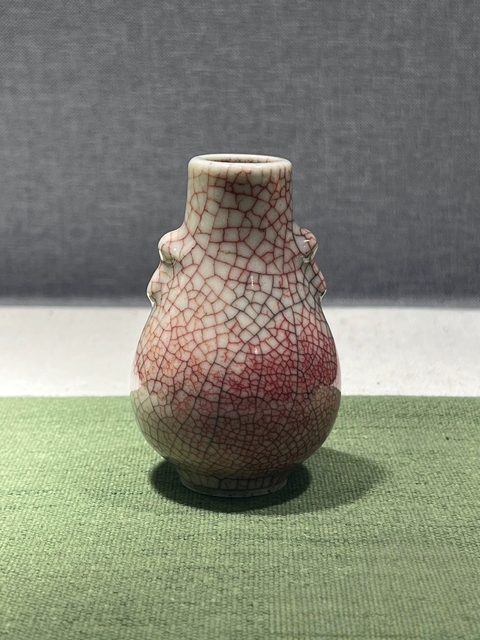 古玩陶瓷哥釉雙耳尊拍賣,當(dāng)前價格5900元