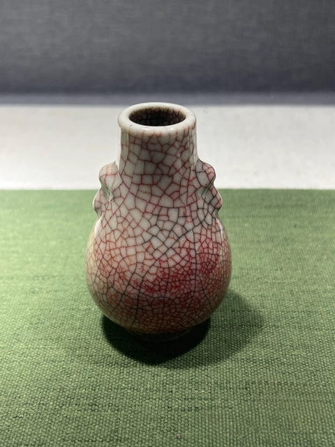 古玩陶瓷哥釉雙耳尊拍賣,當(dāng)前價格5900元