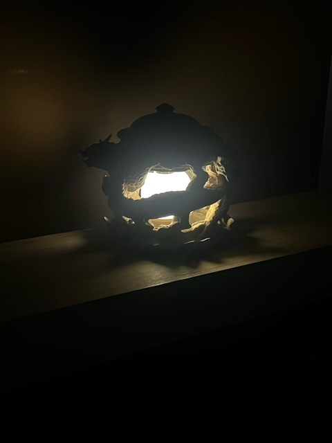 古玩陶瓷五代·三龍堆塑陶燈拍賣(mài),當(dāng)前價(jià)格65000元