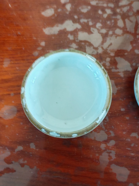 古玩陶瓷青花博古紋印泥盒真品鑒賞圖