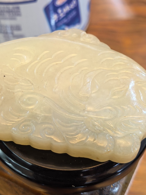 古玩玉器和田玉雕象題材掛件真品鑒賞圖
