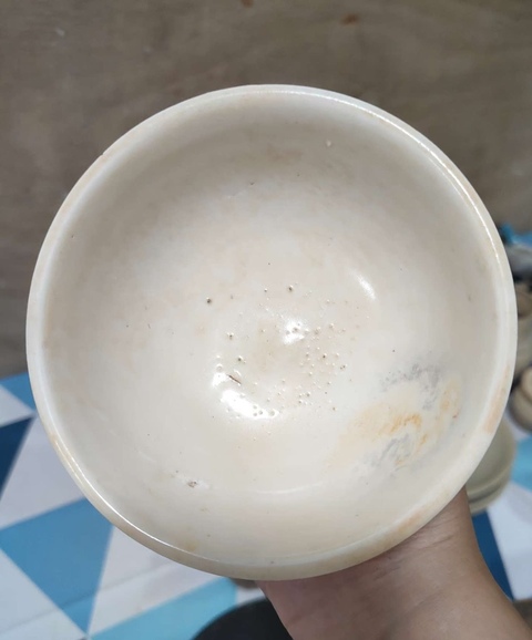 古玩陶瓷青白釉高足茶盞真品鑒賞圖