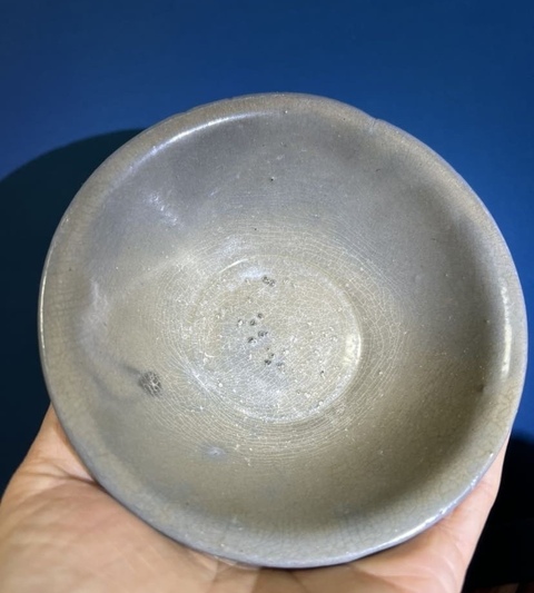 古玩陶瓷越窯青瓷茶盞真品鑒賞圖