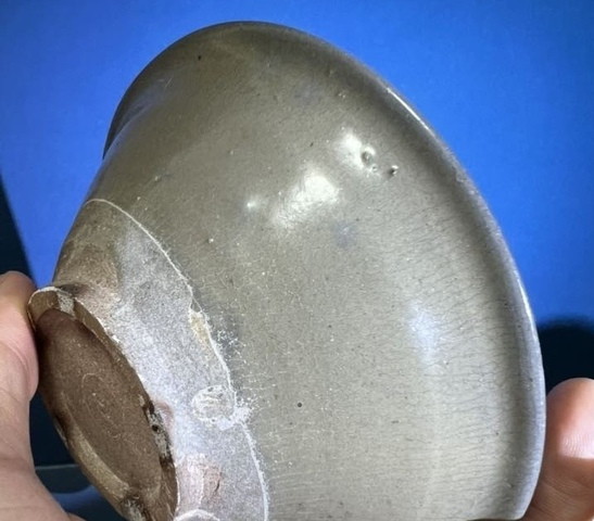 古玩陶瓷越窯青瓷茶盞真品鑒賞圖