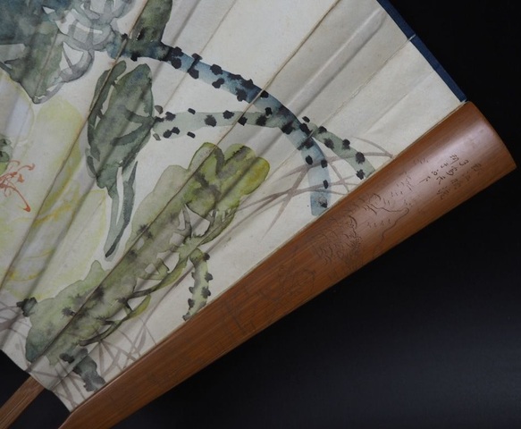 古玩雜項成扇真品鑒賞圖