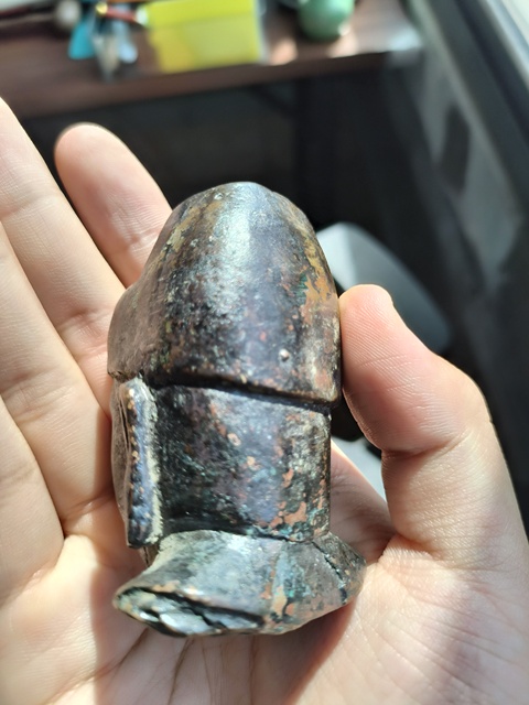 古玩銅器銅官頭真品鑒賞圖