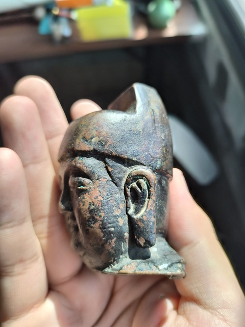 古玩銅器銅官頭真品鑒賞圖
