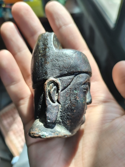 古玩銅器銅官頭真品鑒賞圖