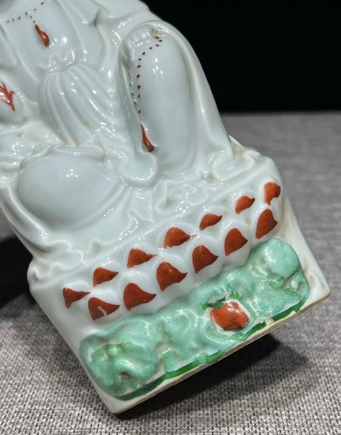 古玩陶瓷送子觀音真品鑒賞圖