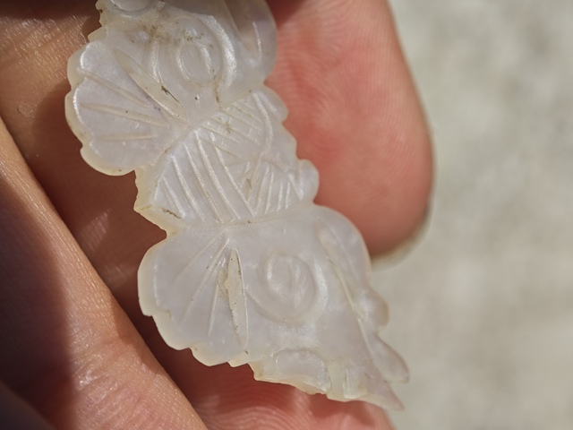 古玩玉器蝴蝶佩真品鑒賞圖