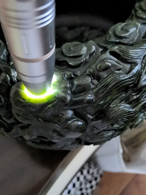 古玩玉器碧玉缸真品鑒賞圖