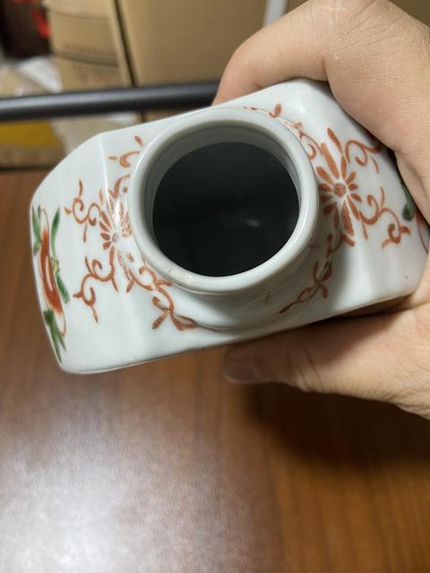古玩陶瓷五彩龍紋茶葉罐真品鑒賞圖