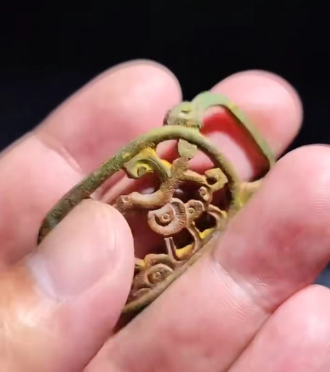 古玩雜項帶扣真品鑒賞圖