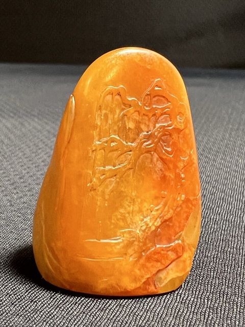 古玩玉器天然壽山石擺件真品鑒賞圖