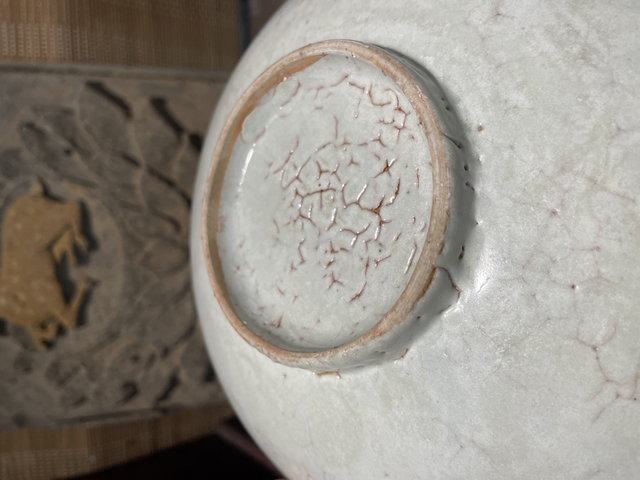 古玩陶瓷晚明洞石秋葉盤真品鑒賞圖
