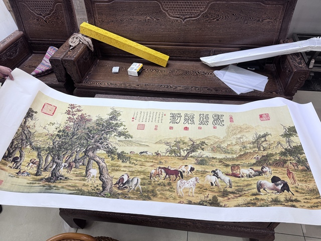 古玩字畫馬到成功真品鑒賞圖