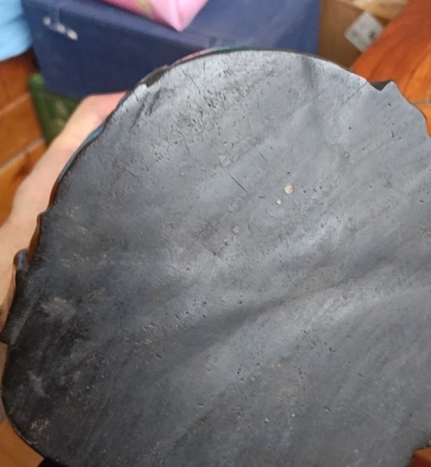 古玩雜項紅木雕刻的禪定釋迦牟尼佛真品鑒賞圖