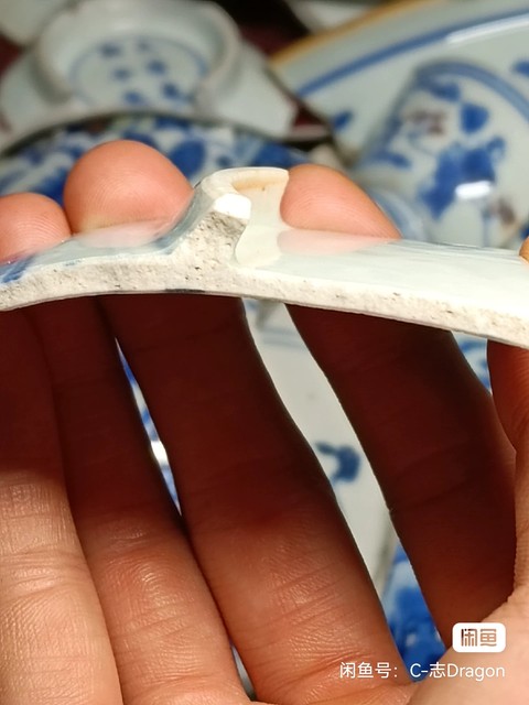 古玩陶瓷獅紋青花標本真品鑒賞圖