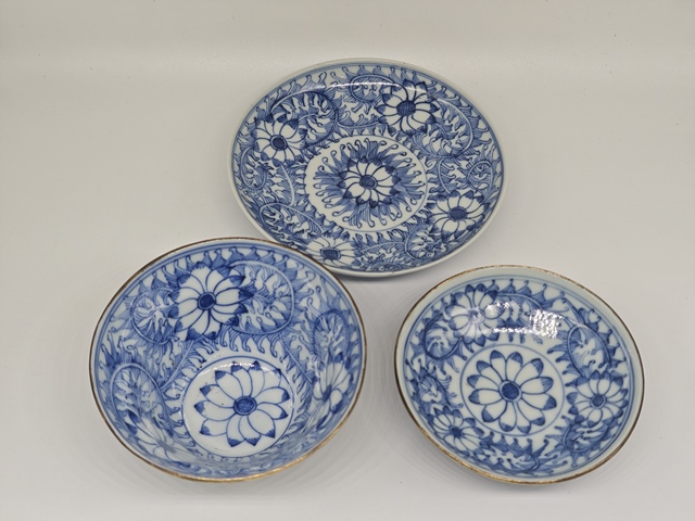 古玩陶瓷青花纏枝花紋蓋碗拍賣,當前價格3888元