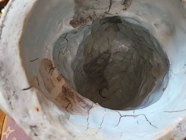 古玩陶瓷博及漁人款達摩塑像真品鑒賞圖