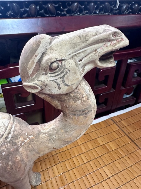 古玩陶瓷疑似拼接件唐代駱駝真品鑒賞圖