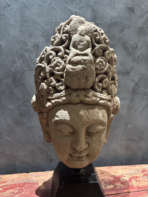 古玩雜項(xiàng)佛首真品鑒賞圖