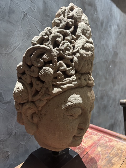 古玩雜項(xiàng)佛首真品鑒賞圖