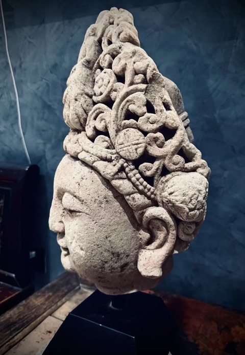 古玩雜項(xiàng)佛首真品鑒賞圖