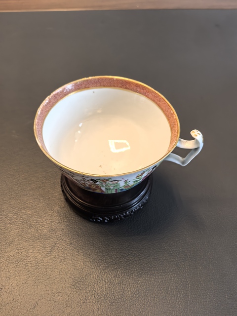 古玩陶瓷咸豐細路廣彩十二花神杯真品鑒賞圖