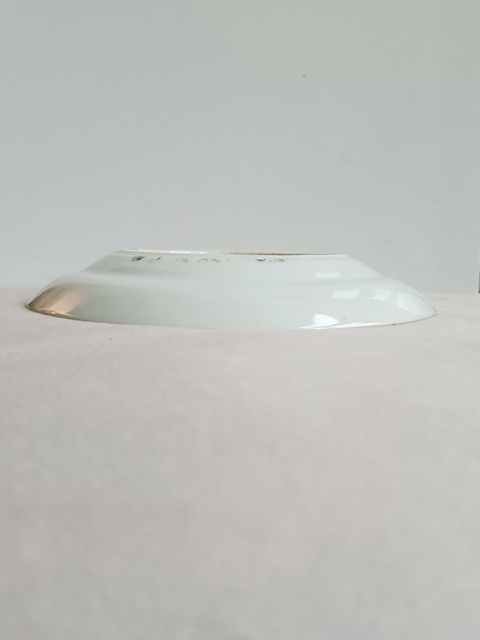 古玩陶瓷廣彩山水花卉紋盤真品鑒賞圖
