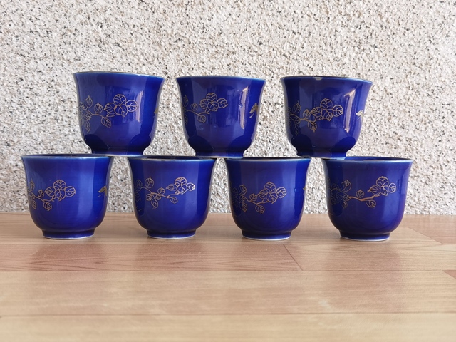 古玩陶瓷藍釉杯拍賣,當前價格298元