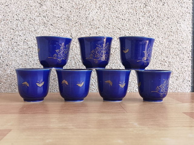 古玩陶瓷藍釉杯拍賣,當前價格298元