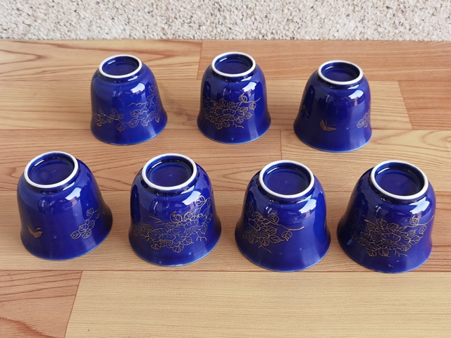 古玩陶瓷藍釉杯拍賣,當前價格350元