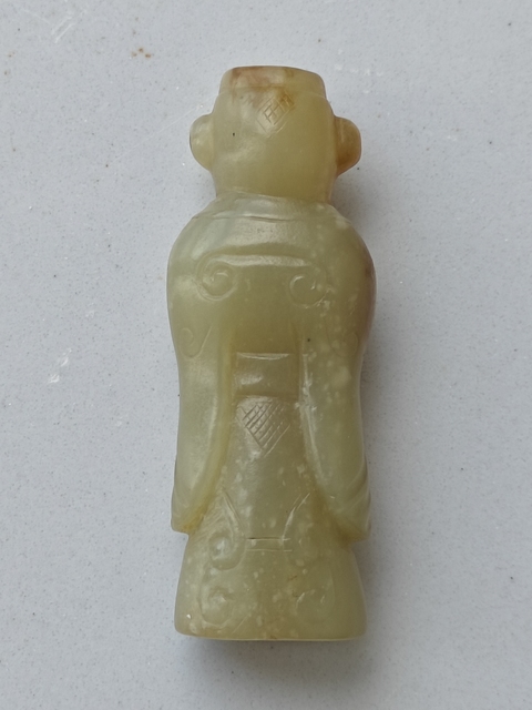 古玩玉器和田玉人真品鑒賞圖