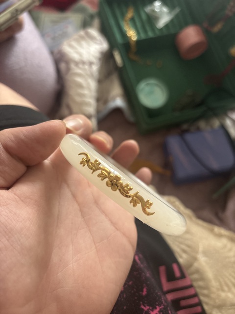 古玩玉器白玉手鐲真品鑒賞圖