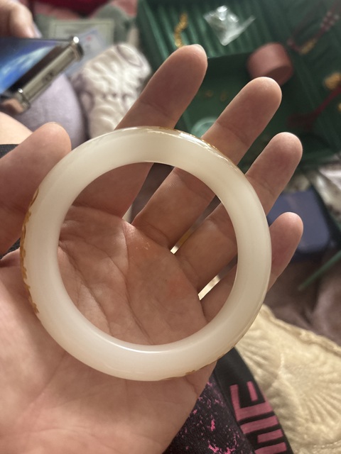 古玩玉器白玉手鐲真品鑒賞圖