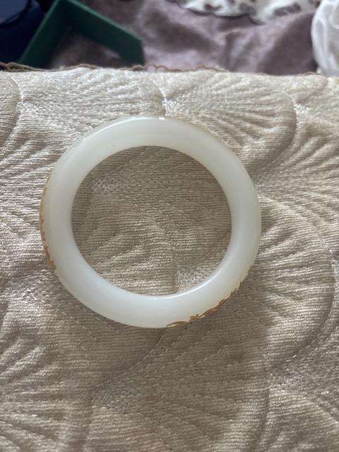 古玩玉器白玉手鐲真品鑒賞圖