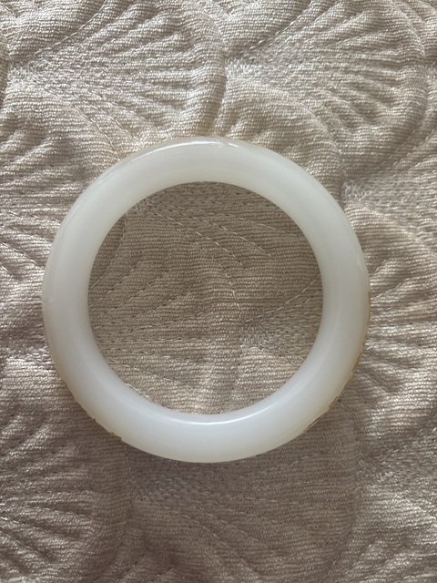 古玩玉器白玉手鐲真品鑒賞圖