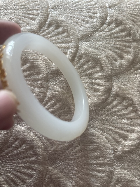 古玩玉器白玉手鐲真品鑒賞圖