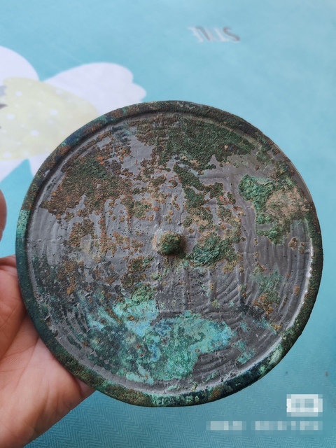 古玩銅器萬字鏡真品鑒賞圖