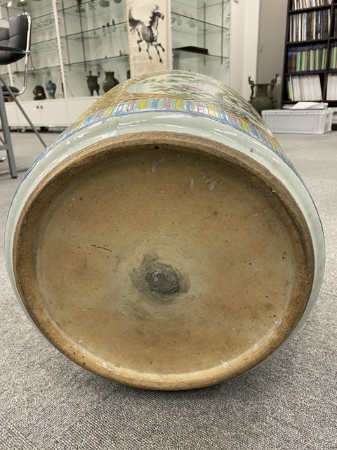 古玩陶瓷民國粉彩花卉紋花觚真品鑒賞圖