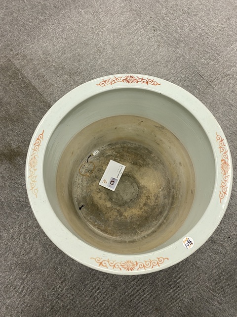 古玩陶瓷民國粉彩花卉紋花觚真品鑒賞圖