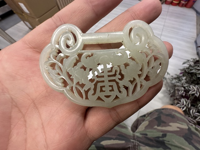 古玩玉器玉鎖真品鑒賞圖