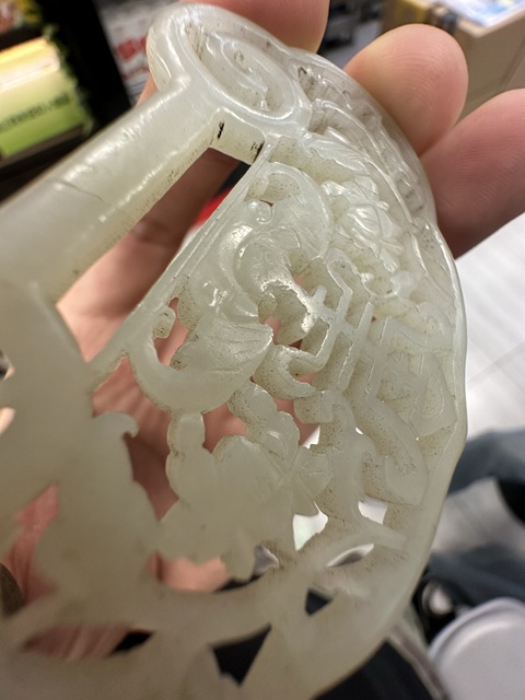 古玩玉器玉鎖真品鑒賞圖